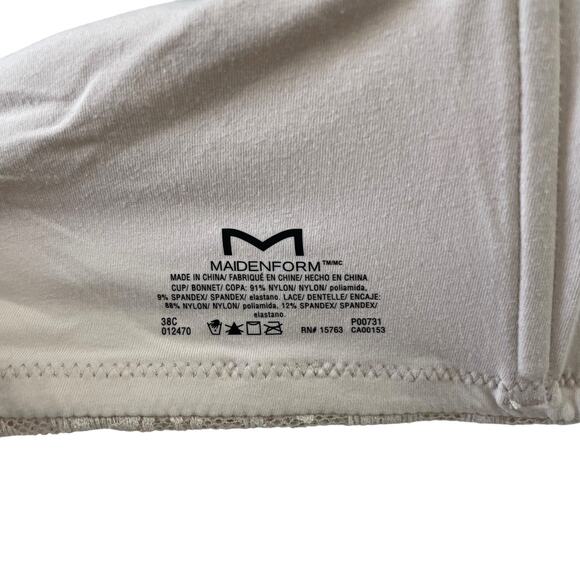 Maidenform Womens Bra Size 38C Push Up Underwire Style P00731 Convertable Strap - Picture 8 of 11